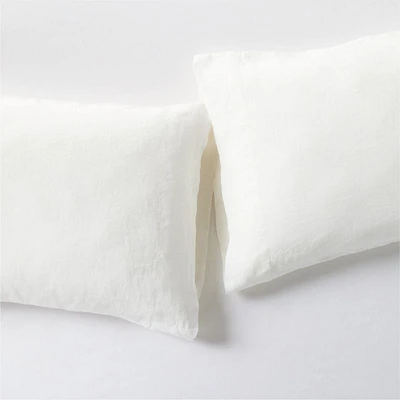 New Natural EUROPEAN FLAX ™-Certified Linen Pampas Ivory King Pillowcases, Set of 2