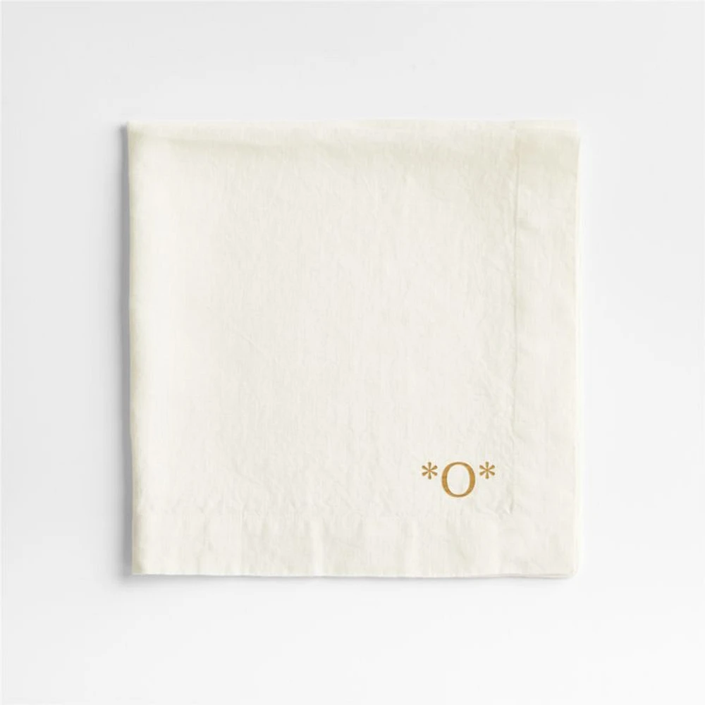 Marin Arctic Ivory EUROPEAN FLAX ™-Certified Linen Napkin