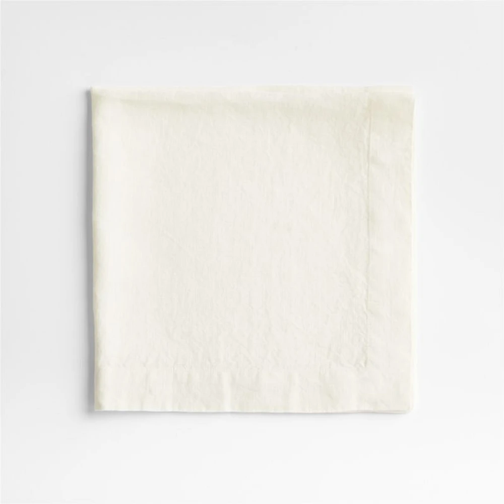 Marin Arctic Ivory EUROPEAN FLAX ™-Certified Linen Napkin