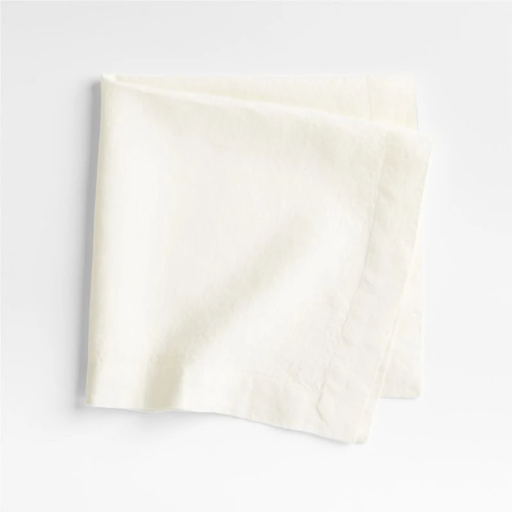 Marin Arctic Ivory EUROPEAN FLAX ™-Certified Linen Napkin