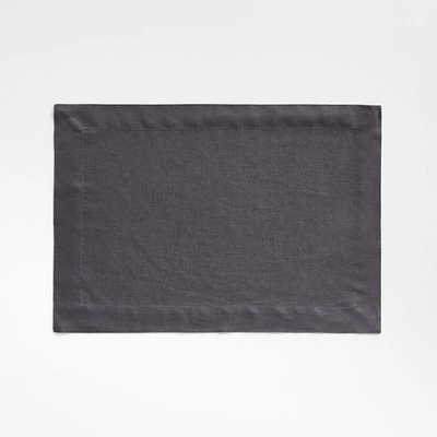 Marin Storm Grey European Flax ®-Certified Linen Placemat
