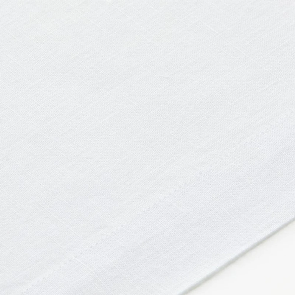 Marin White European Flax ®-Certified Linen Placemat
