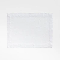 Marin White European Flax ®-Certified Linen Placemat