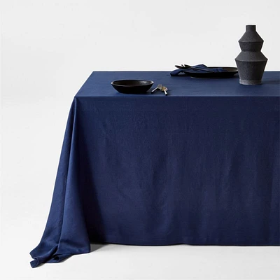 Marin Deep Indigo Oversized EUROPEAN FLAX ™-Certified Linen Tablecloth