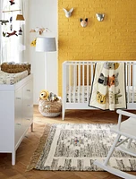 Natural Wicker Changing Table Basket with Handles