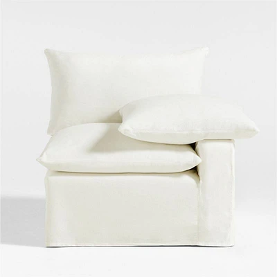Ever Slipcovered Right-Arm Chair by Leanne Ford