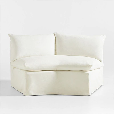 Ever Slipcovered Wedge Chair by Leanne Ford