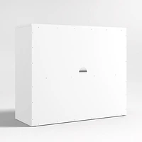 Ever Simple Modular White Wood Kids Bookcase with Drawer