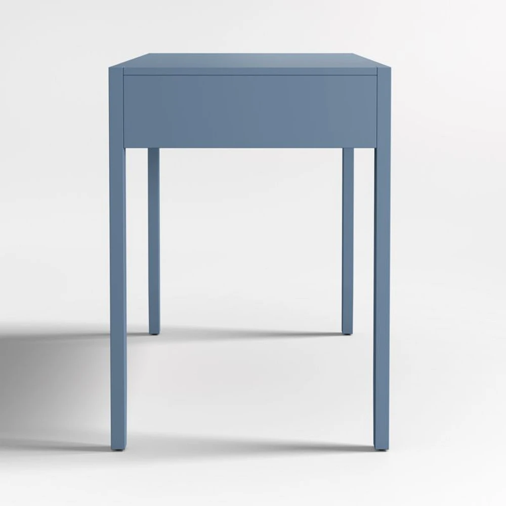 Ever Simple Modular Slate Blue Wood Kids Desk with Drawer