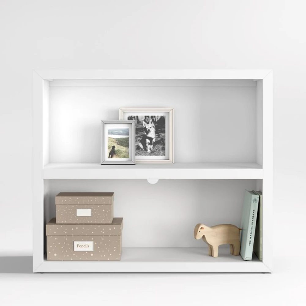Ever Simple Modular White Wood Kids Bookcase