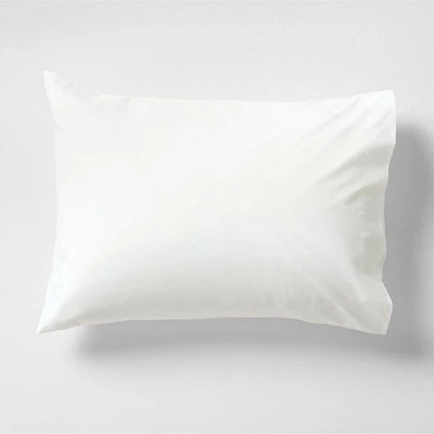 Everyday Organic Cotton Percale Crisp White Standard Bed Pillow Sham