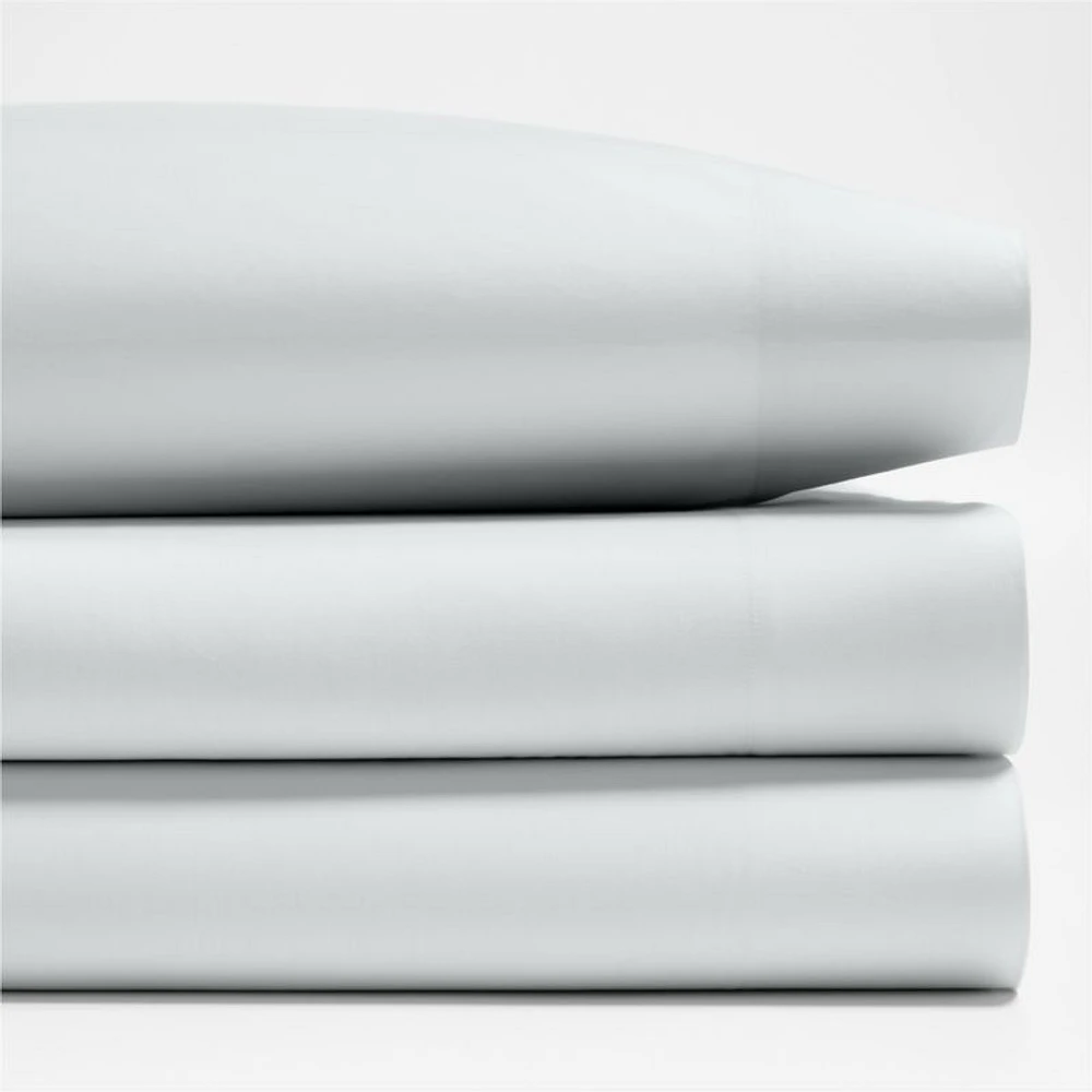 Everyday Snuggle Brushed Cotton Percale Soft Blue Kids Twin Sheet Set