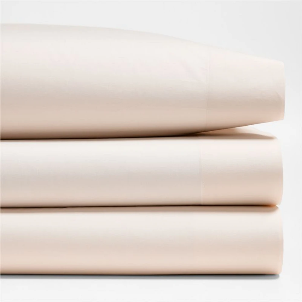 Everyday Snuggle Brushed Cotton Percale Pink Tint Kids Twin Sheet Set