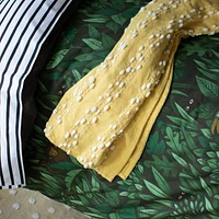 Yellow Textured Kids Throw Blanket
