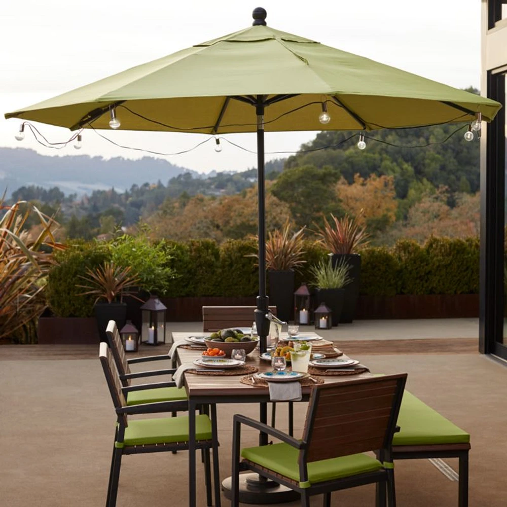 Patio Umbrella Globe LED Outdoor String Lights