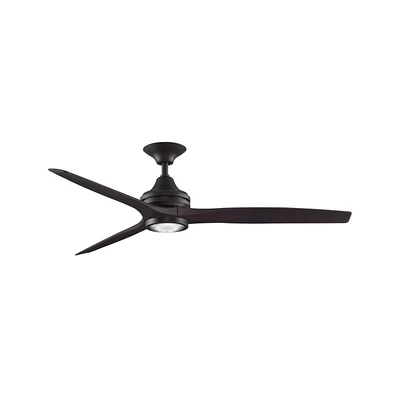 Fanimation Spitfire 60" Dark Bronze/Walnut Indoor/Outdoor Ceiling Fan with LED Light