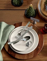 Farmhouse White Dinner Plates, Set of 4