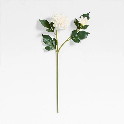 Faux Cream Dahlia Stem 24"