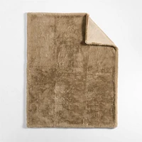 Faux Fur 70"x55" Sierra Tan Throw Blanket