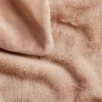 Brown Faux Fur Baby Stroller Blanket