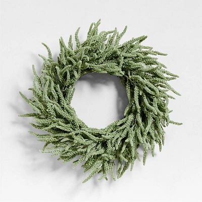 Faux Green Amaranthus Wreath 30"