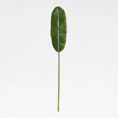 Faux Green Banana Leaf Stem 66"