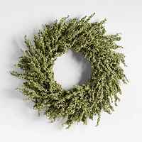 Faux Green Mini Berry Wreath 32"