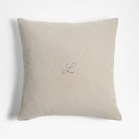 Faux Mohair Recycled 20x20 Moonbeam White Throw Pillow Cover