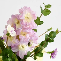 Faux Purple and Green Ranunculus Bouquet