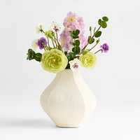 Faux Purple and Green Ranunculus Bouquet