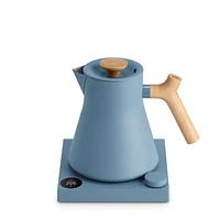 Fellow Corvo EKG Pro Electric Tea Kettle in Hazy Blue with Maple Accents