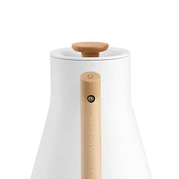 Fellow Corvo EKG Pro Electric Tea Kettle in Matte White with Maple Accents