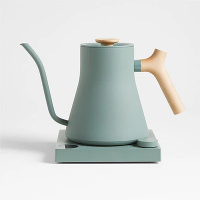 Fellow Stagg EKG Pro Electric Kettle Smoke Green with Maple Accents