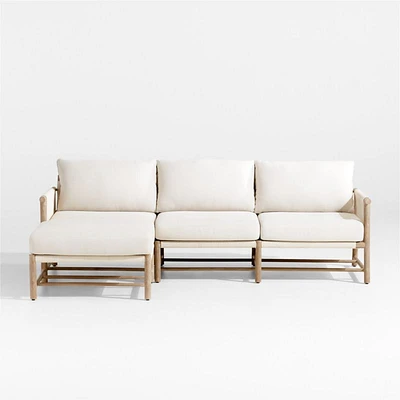 Fen -Piece Left-Arm Chaise Outdoor Sectional Sofa