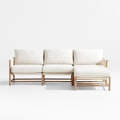 Fen -Piece Right-Arm Chaise Outdoor Sectional Sofa