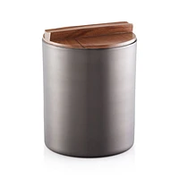 Fenton Graphite and Wood Ice Bucket