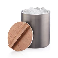 Fenton Graphite and Wood Ice Bucket