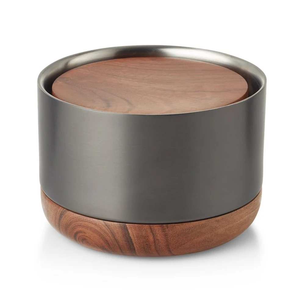 Fenton Graphite and Wood Wine Coaster Set