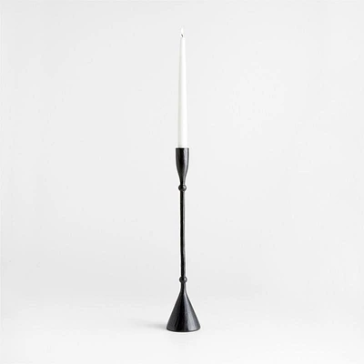 Ferric Medium Black Metal Taper Candle Holder