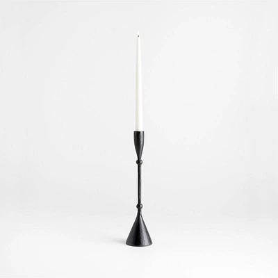 Ferric Small Black Metal Taper Candle Holder