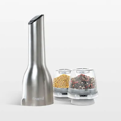 FinaMill Stainless Steel Rechargeable Spice Grinder