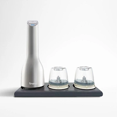 FinaMill Stainless Steel Rechargeable Spice Grinder and Tray