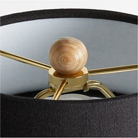 Finley Wooden Adjustable Table Lamp
