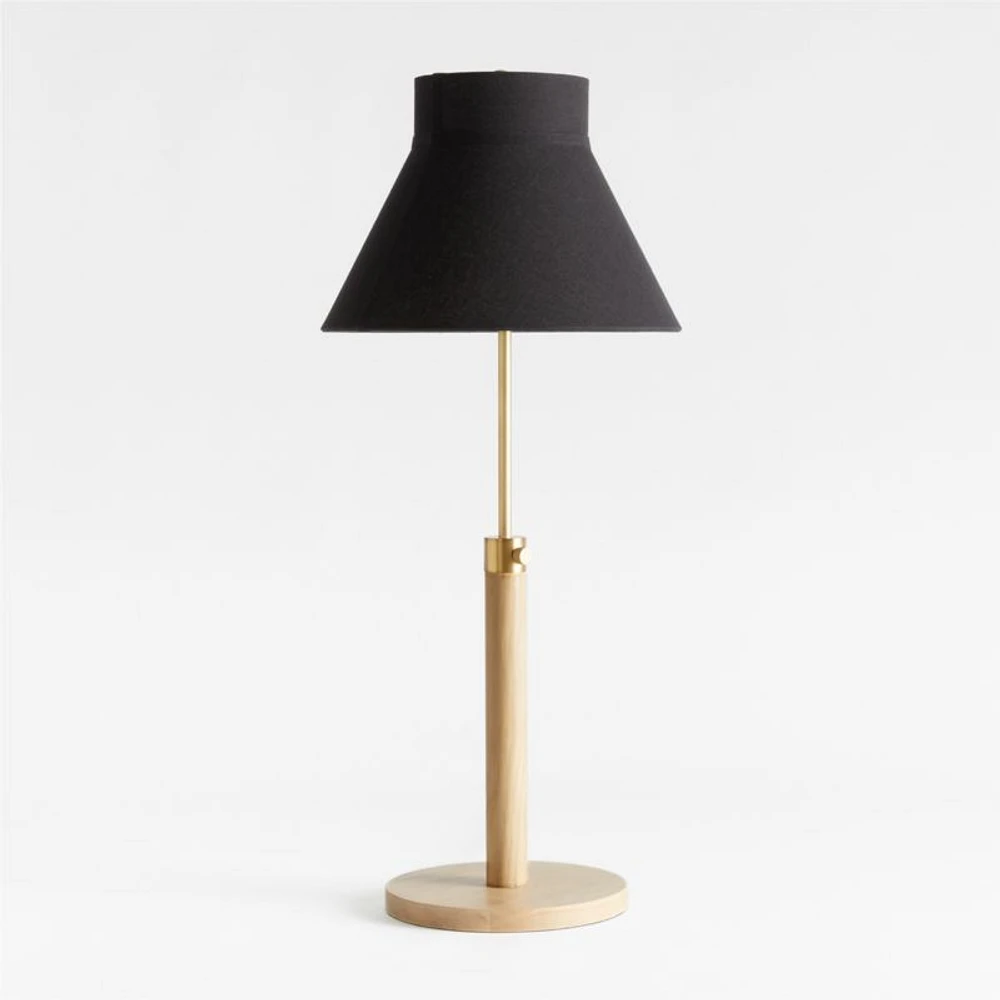 Finley Wooden Adjustable Table Lamp