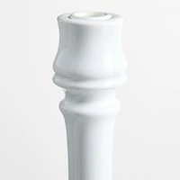 Firenze 16" White Ceramic Taper Candle Holder