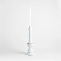 Firenze 16" White Ceramic Taper Candle Holder