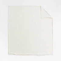 Cozysoft Organic Flannel Arctic Ivory Full/Queen Duvet Cover
