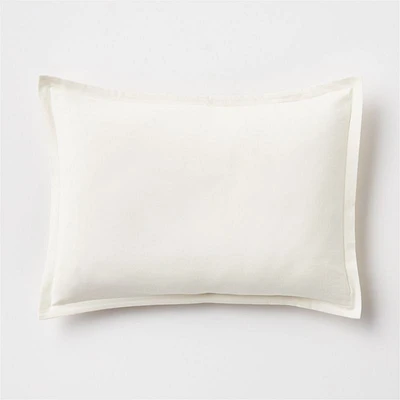Cozysoft Organic Flannel Arctic Ivory Standard Pillow Sham