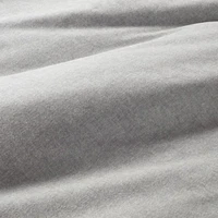 Cozysoft Organic Flannel Grey Full/Queen Duvet Cover