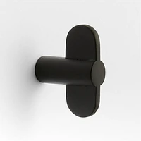 Flat Bar Matte Black Cabinet Knob